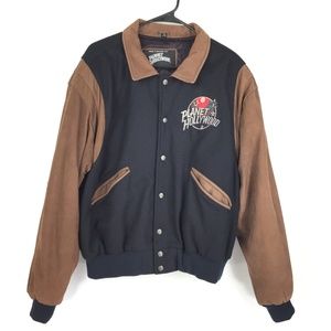 Planet Hollywood London Leather & Wool Jacket